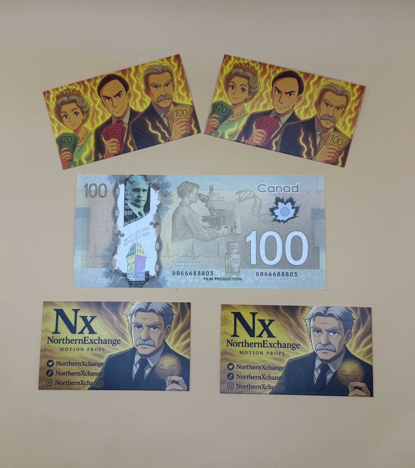 $100 Prop Money (100 notes)